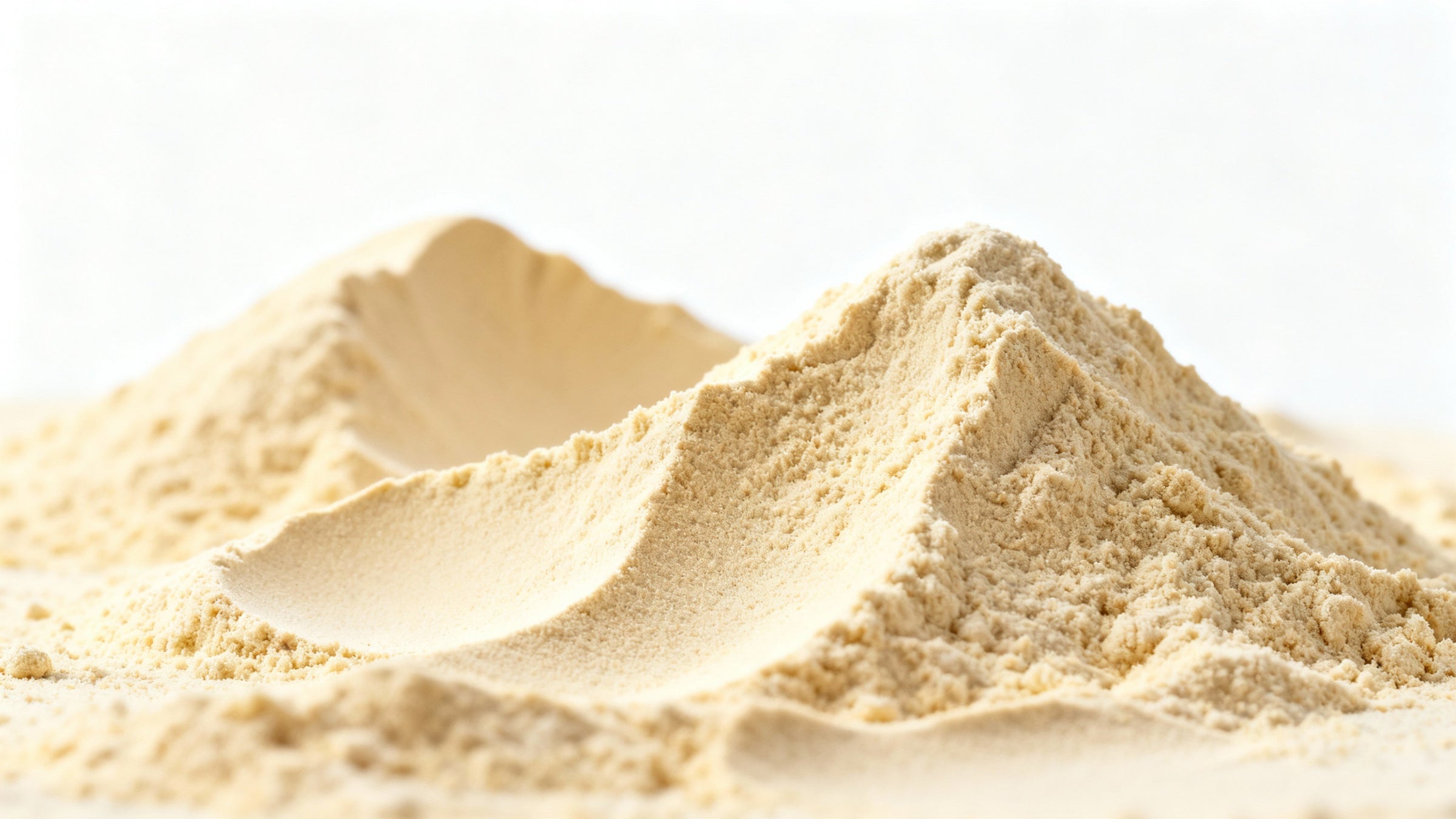 mountains of soy powder